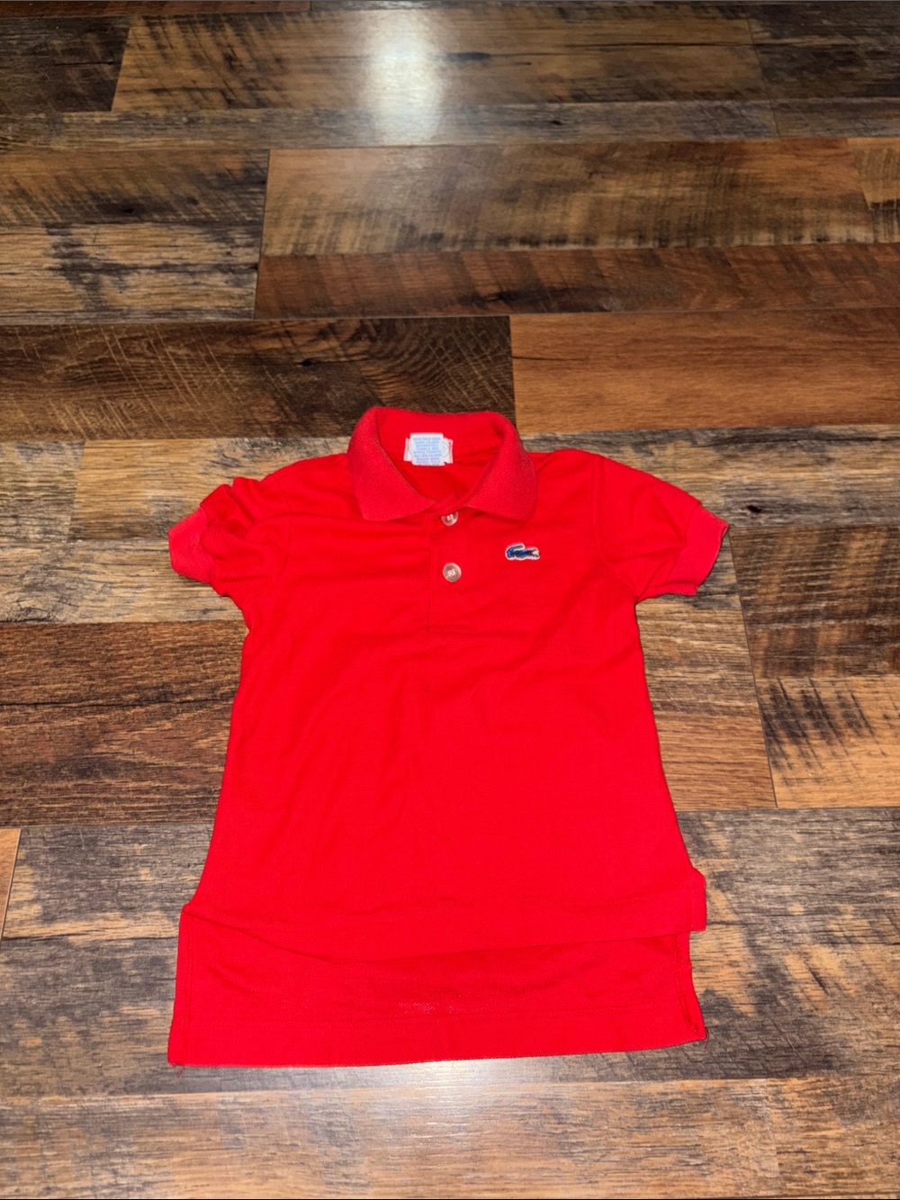 vintage toddler size 3T red Izod Lacoste polo